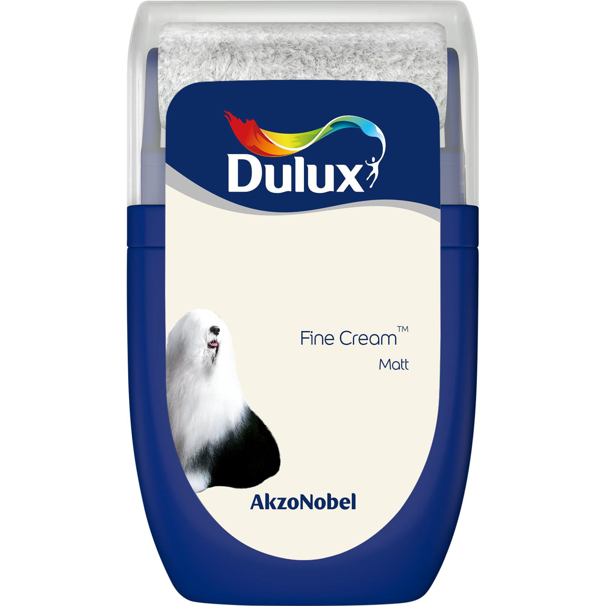 Dulux Standard Fine cream Matt Emulsion paint, 30ml Tester pot