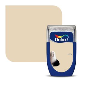 Dulux Standard Ivory Matt Emulsion paint, 30ml Tester pot