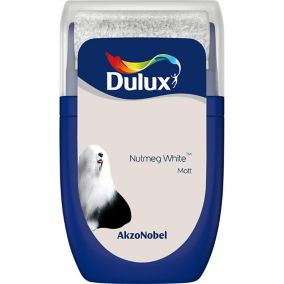 Dulux Standard Nutmeg white Matt Emulsion paint, 30ml Tester pot