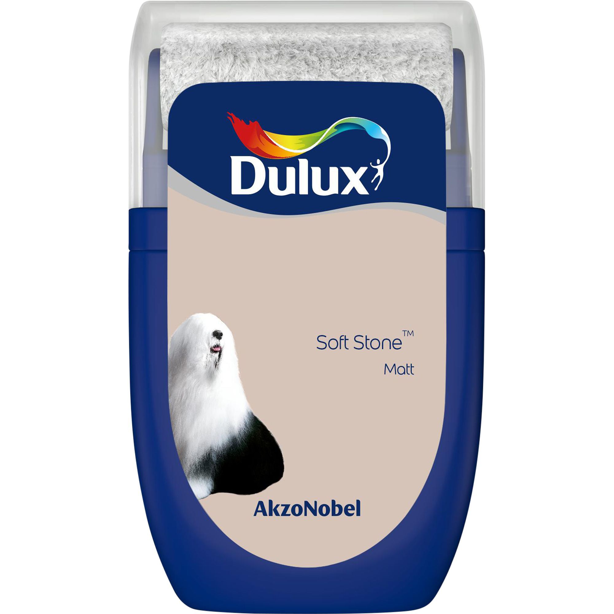 Dulux Standard Soft stone Matt Emulsion paint, 30ml