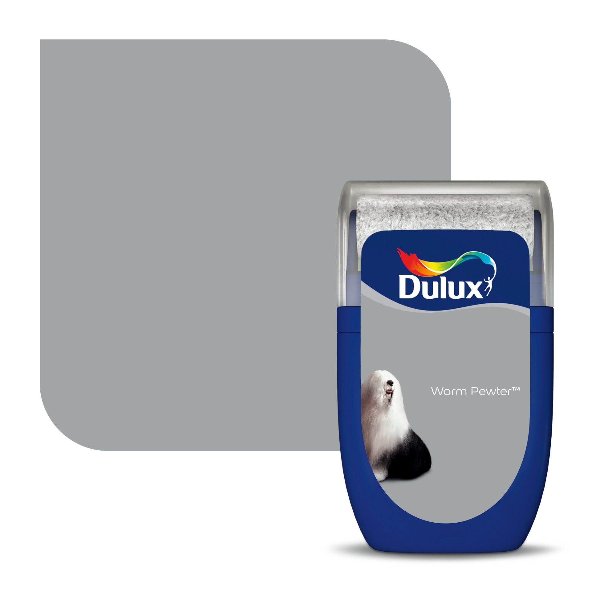 Dulux Standard Warm pewter Matt Emulsion paint, 30ml DIY at B&Q