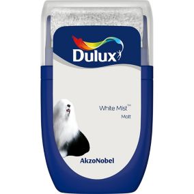 Dulux Standard White mist Matt Emulsion paint, 30ml Tester pot