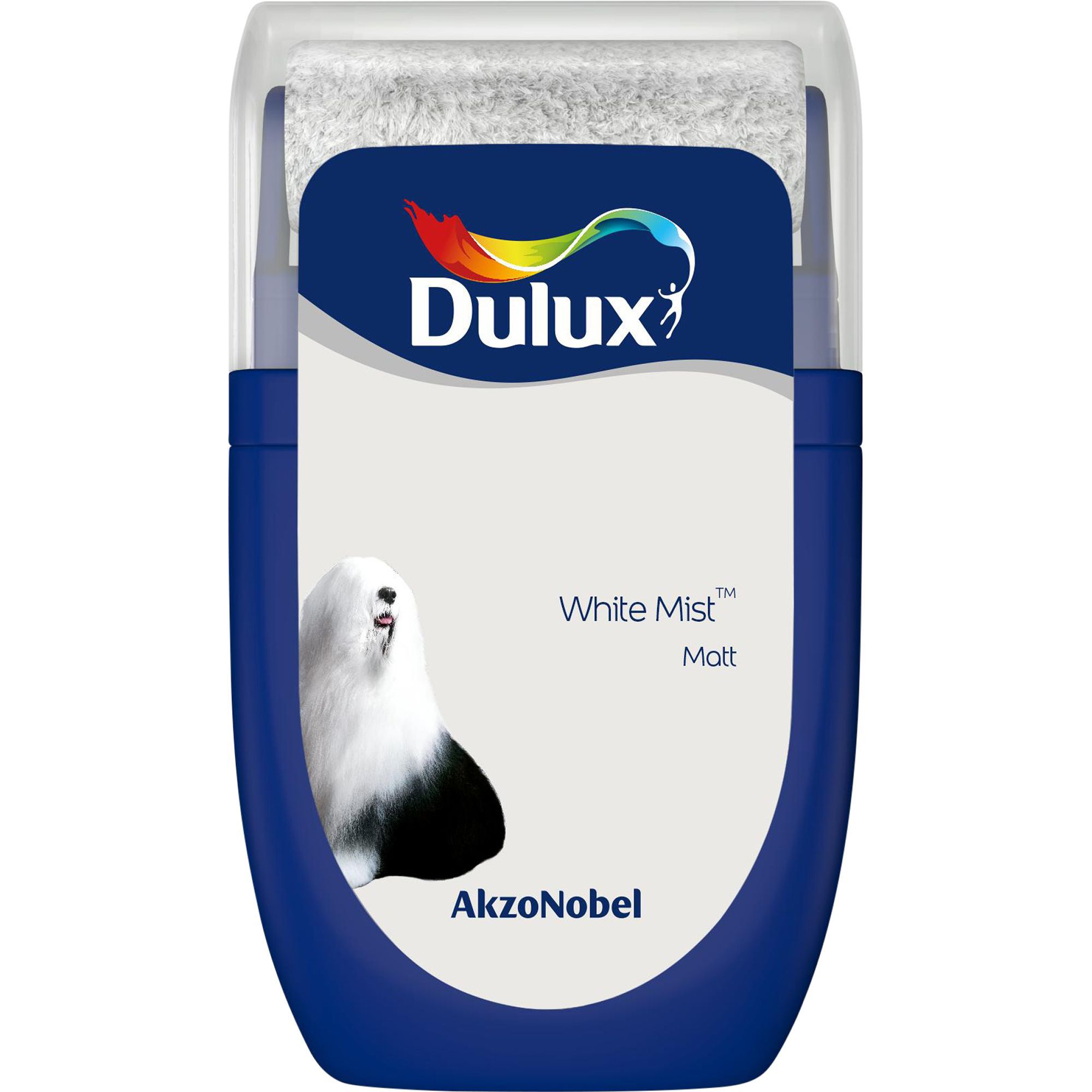 Dulux Standard White mist Matt Emulsion paint, 30ml