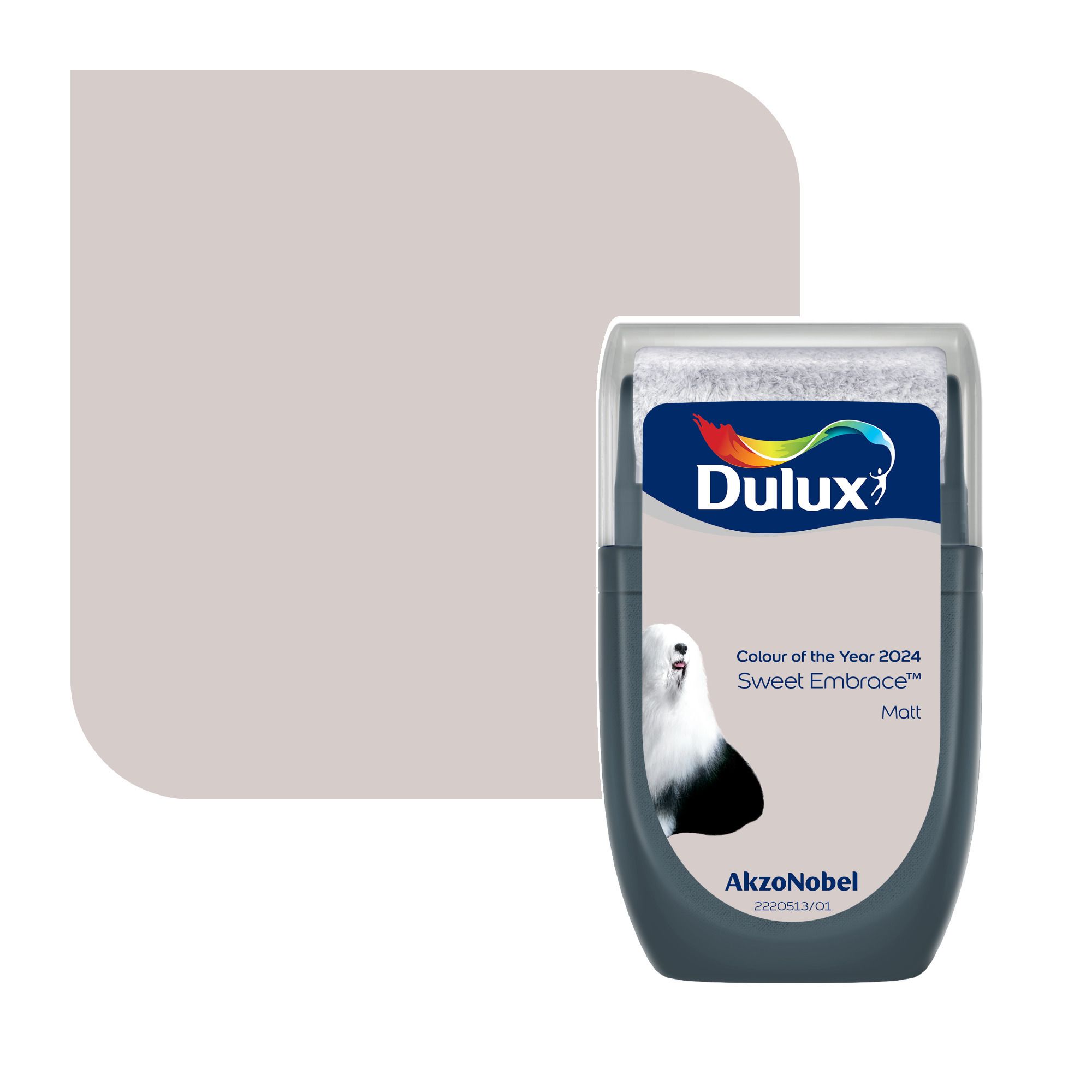Dulux Sweet Embrace Vinyl matt Emulsion paint, 30ml Tester pot DIY at B&Q