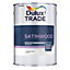 Dulux Trade Brilliant white Satinwood Multi-surface paint, 5L