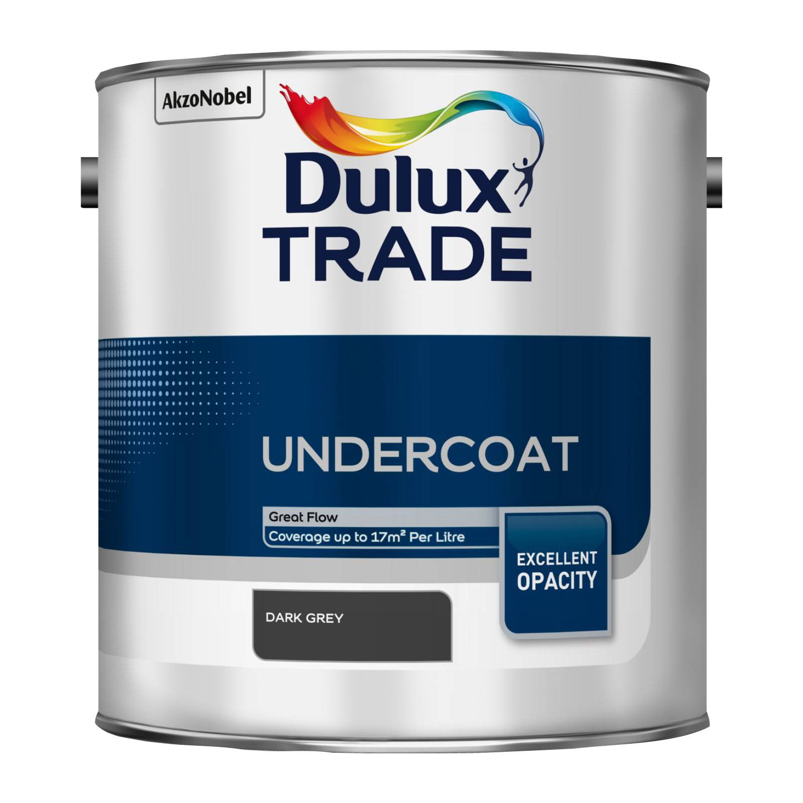 Dulux Trade Dark grey Metal & wood Undercoat, 2.5L DIY at B&Q