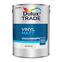 Dulux Trade Gardenia Vinyl matt Emulsion paint, 5L
