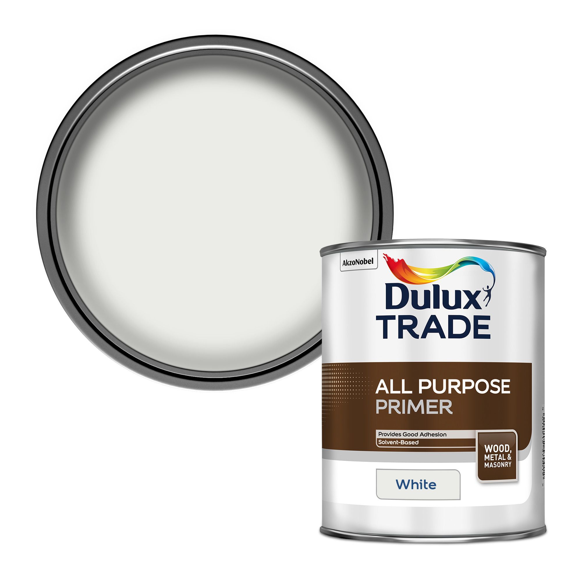 Dulux Trade Grey Metal & wood Primer & undercoat, 1L