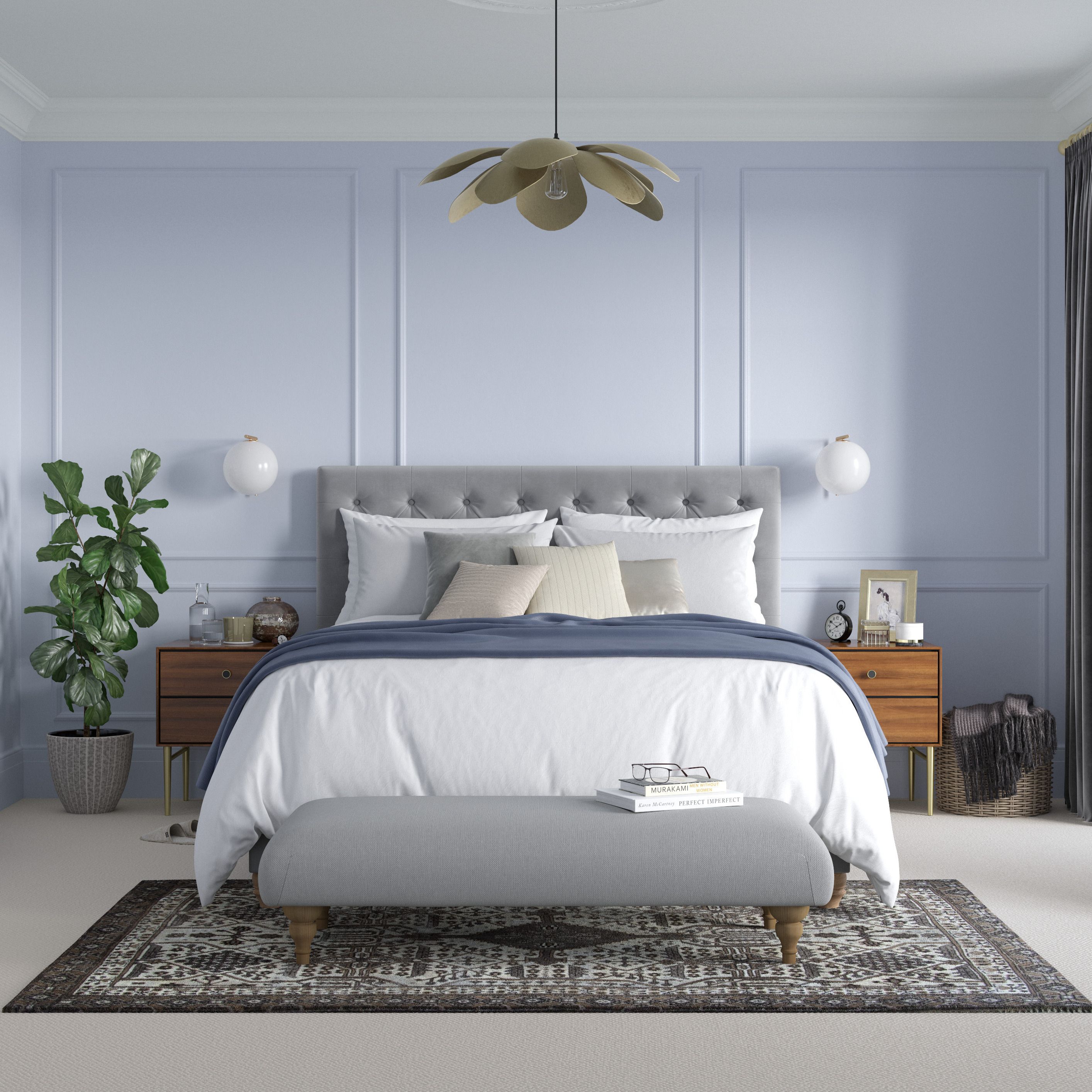 Dulux Trade Heritage Lavender Grey Eggshell Wall paint, 750ml