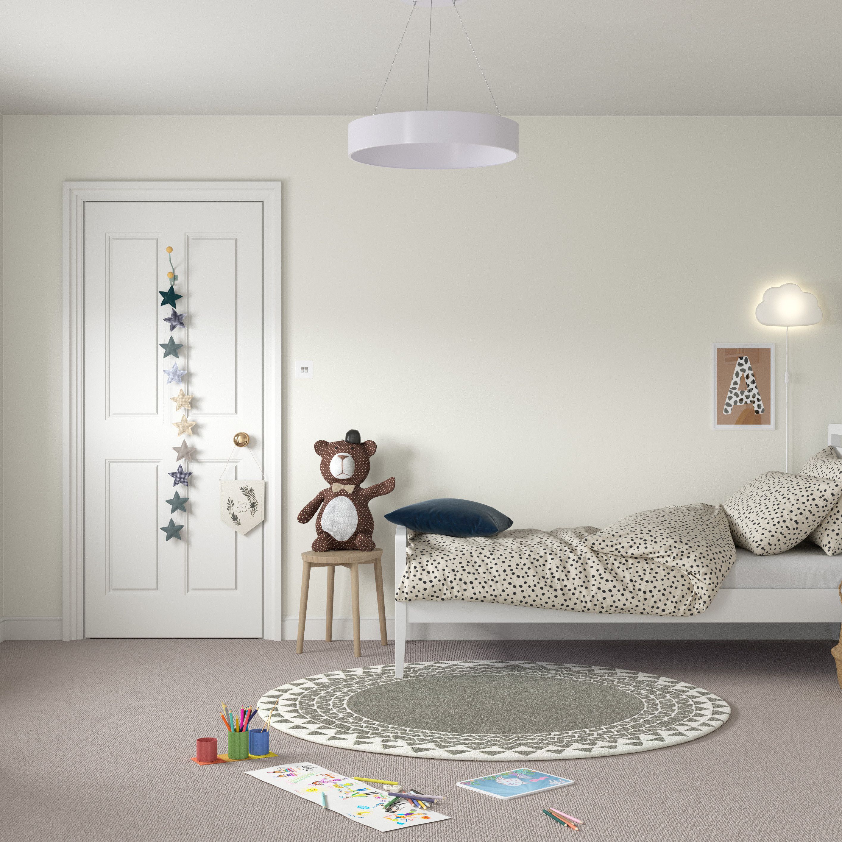 Dulux Trade Jasmine white Vinyl matt Wall & ceiling Emulsion paint, 5L