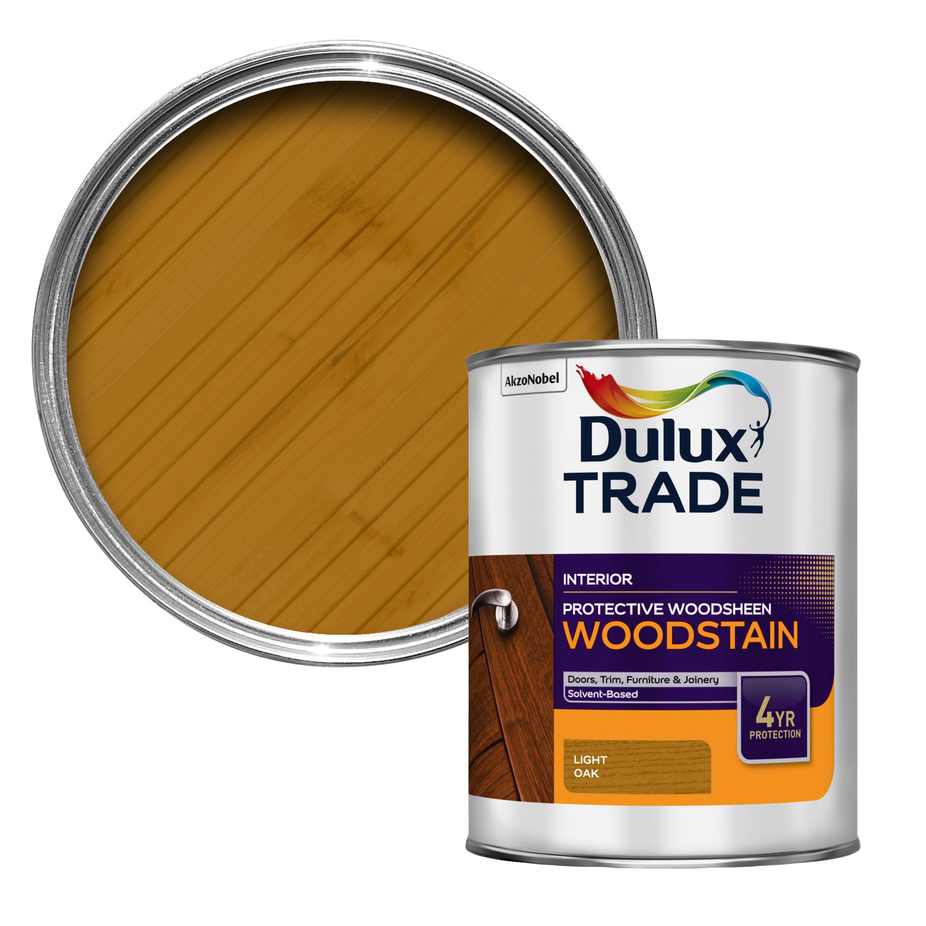 Dulux Trade Satin Wood stain, 1L | DIY B&Q