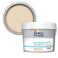 Dulux Trade Magnolia Super matt Emulsion paint, 10L