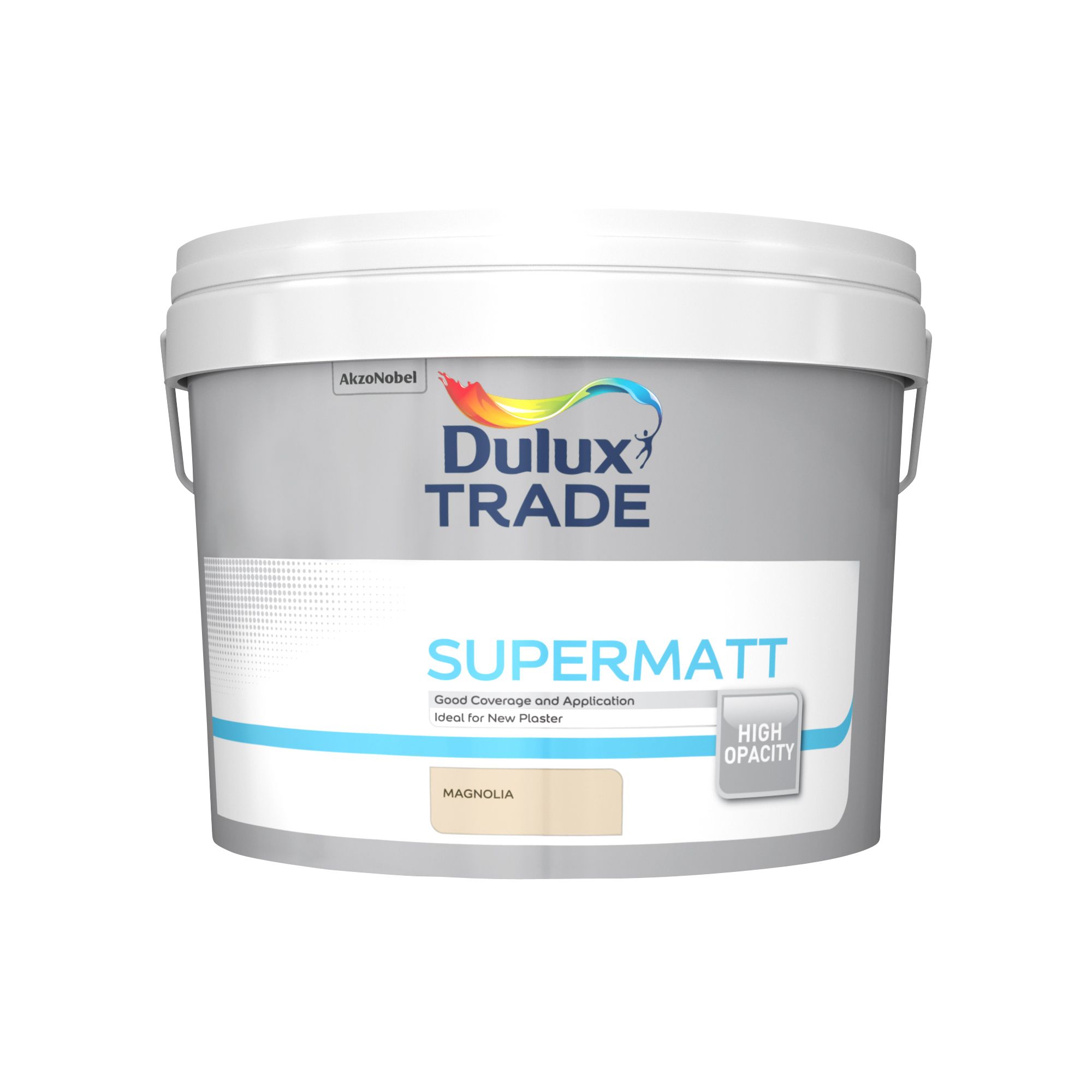 Dulux Trade Magnolia Super matt Emulsion paint, 10L