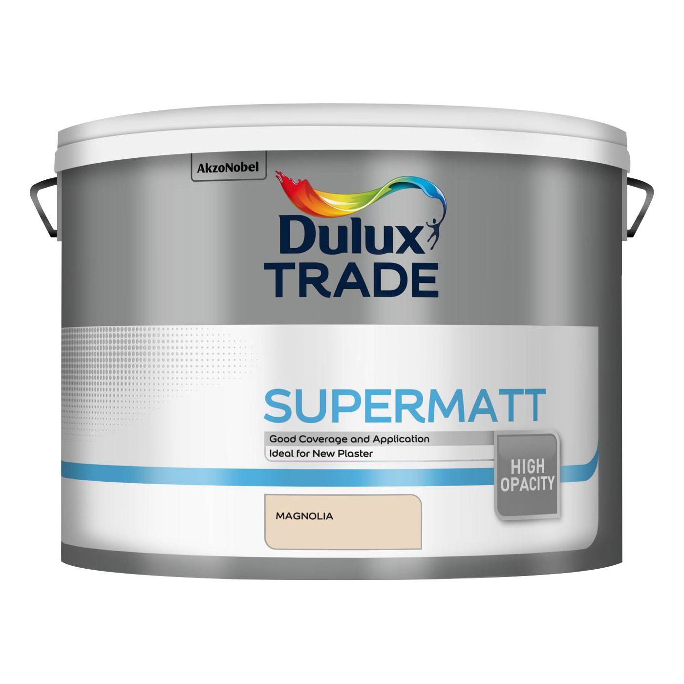 Dulux Trade Magnolia Super matt Emulsion paint, 10L DIY at B&Q