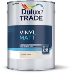 Dulux Trade Natural calico Matt Emulsion paint, 5L