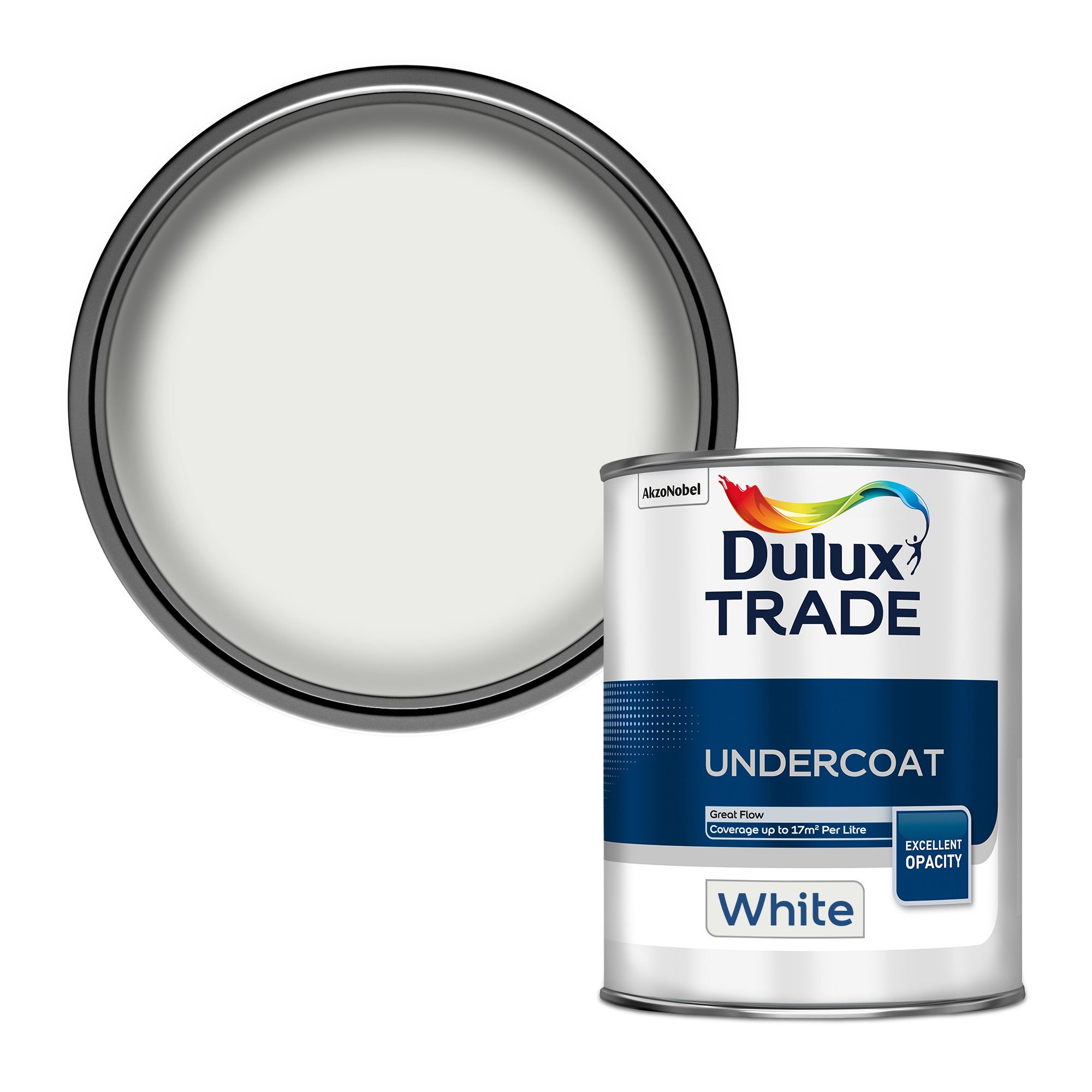 Dulux Trade White Metal & wood Undercoat, 1L