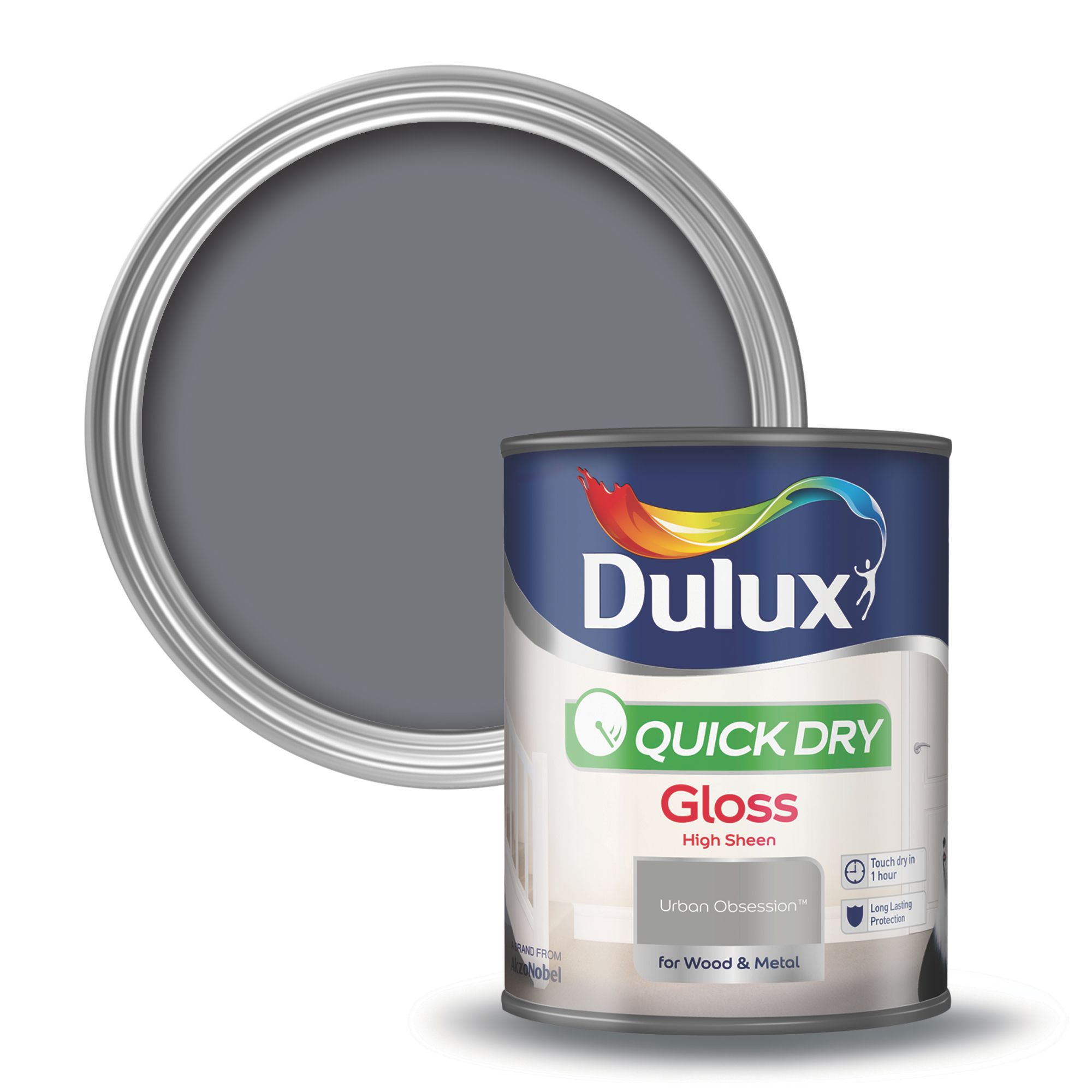 Dulux Urban obsession Gloss Metal & wood paint, 0.75L DIY at B&Q