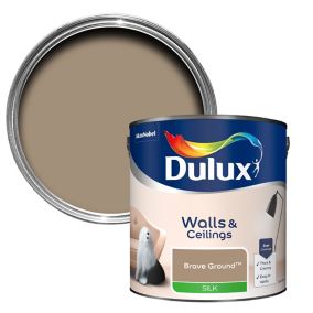 Dulux Walls & ceilings Brave Ground Silk Emulsion paint, 2.5L
