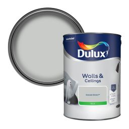 Dulux Walls & ceilings Goose down Silk Emulsion paint, 5L