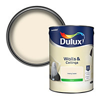 Dulux Walls & ceilings Ivory lace Silk Emulsion paint, 5L
