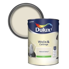 Dulux Walls & ceilings Natural calico Silk Emulsion paint, 5L