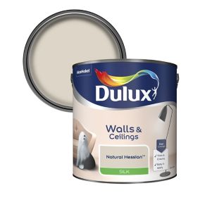 Dulux Walls & ceilings Natural hessian Silk Emulsion paint, 2.5L