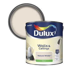Dulux Walls & ceilings Natural wicker Silk Emulsion paint, 2.5L