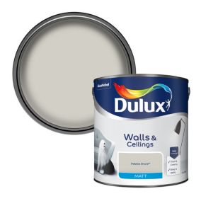 Dulux Walls & ceilings Pebble shore Matt Emulsion paint, 2.5L