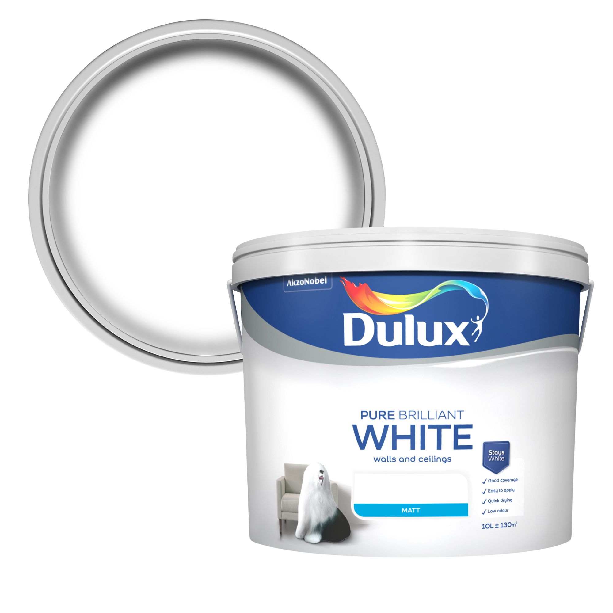Walls &amp Ceilings Pure Brilliant Matt Emulsion paint