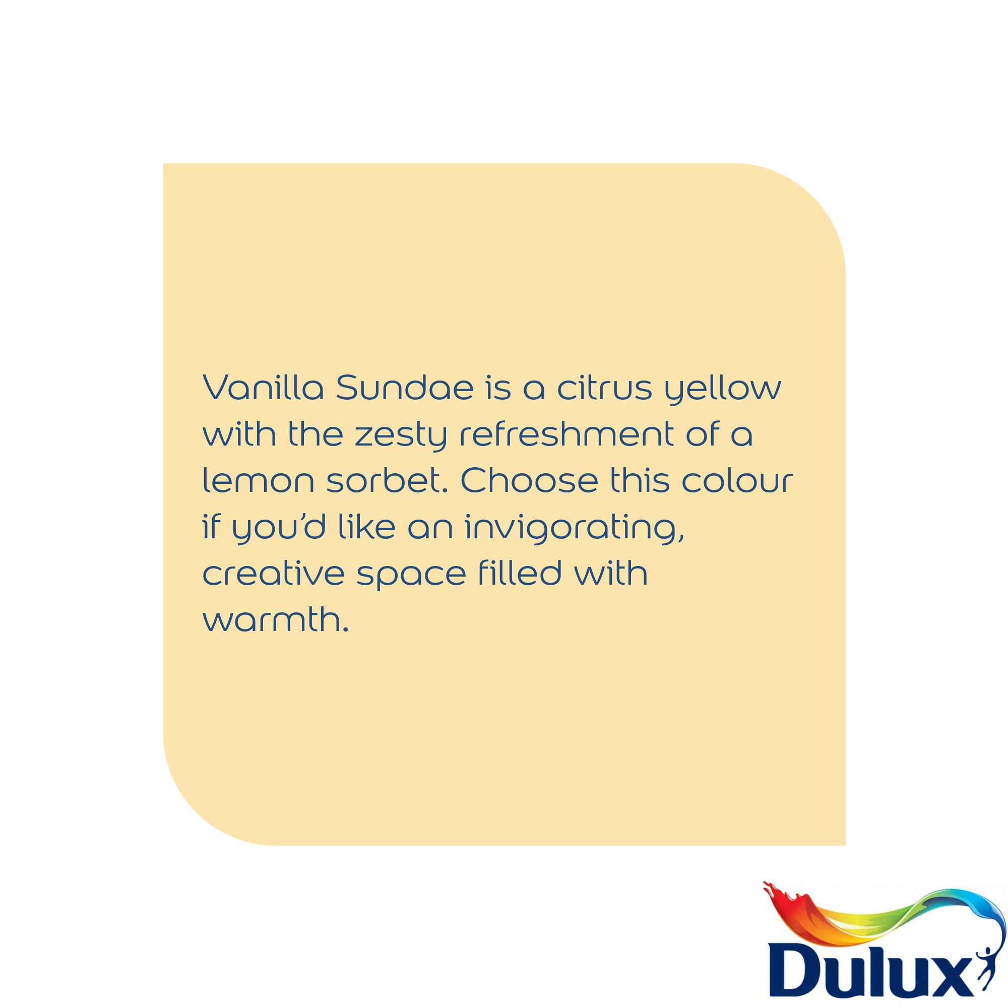 Dulux Walls & ceilings Vanilla sundae Matt Emulsion paint, 5L