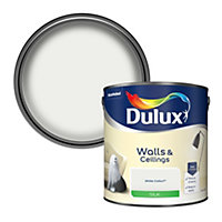 Dulux Walls & ceilings White cotton Silk Emulsion paint, 2.5L