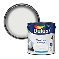 Dulux Walls & ceilings White mist Matt Emulsion paint, 2.5L