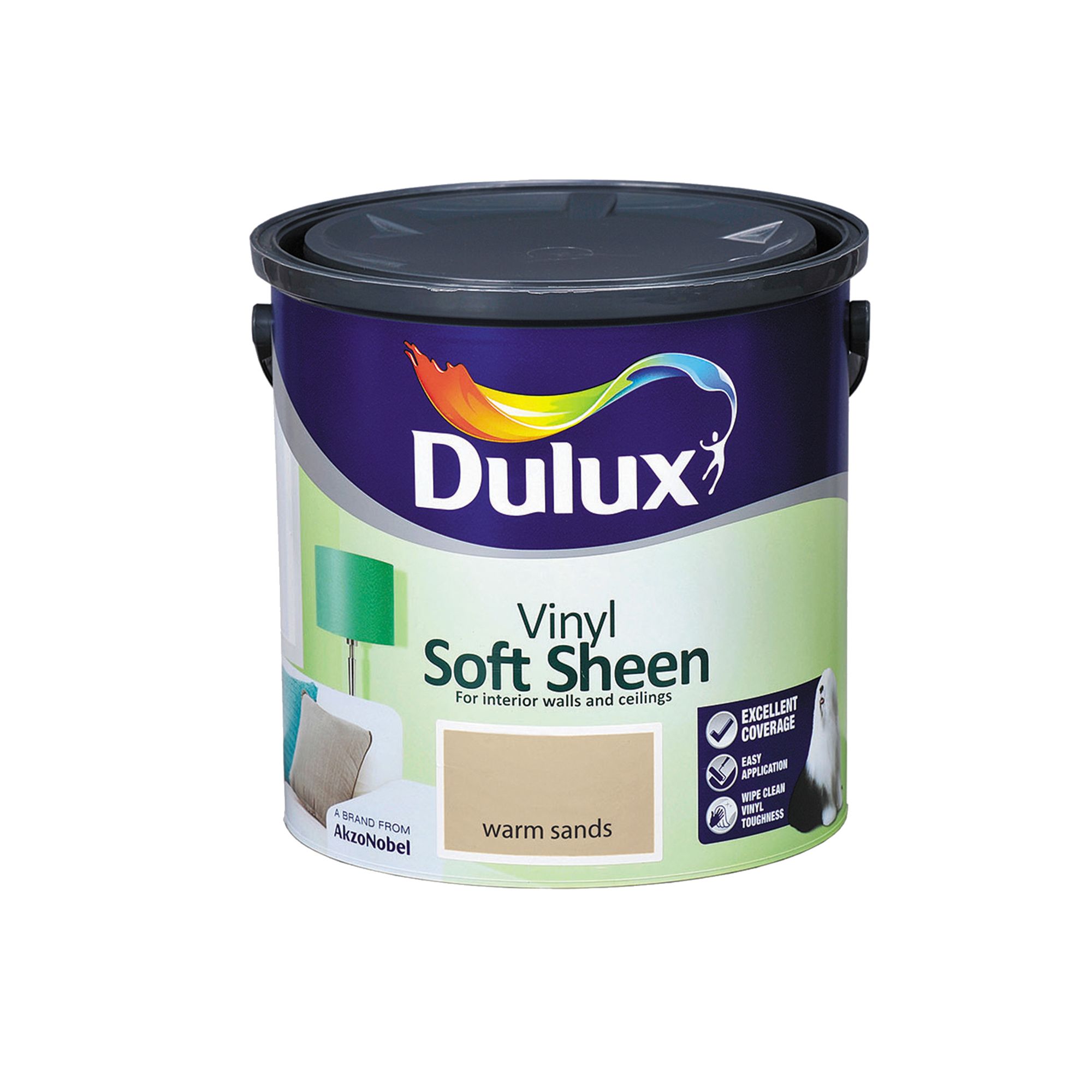Dulux Warm sands Soft sheen Emulsion paint, 2.5L