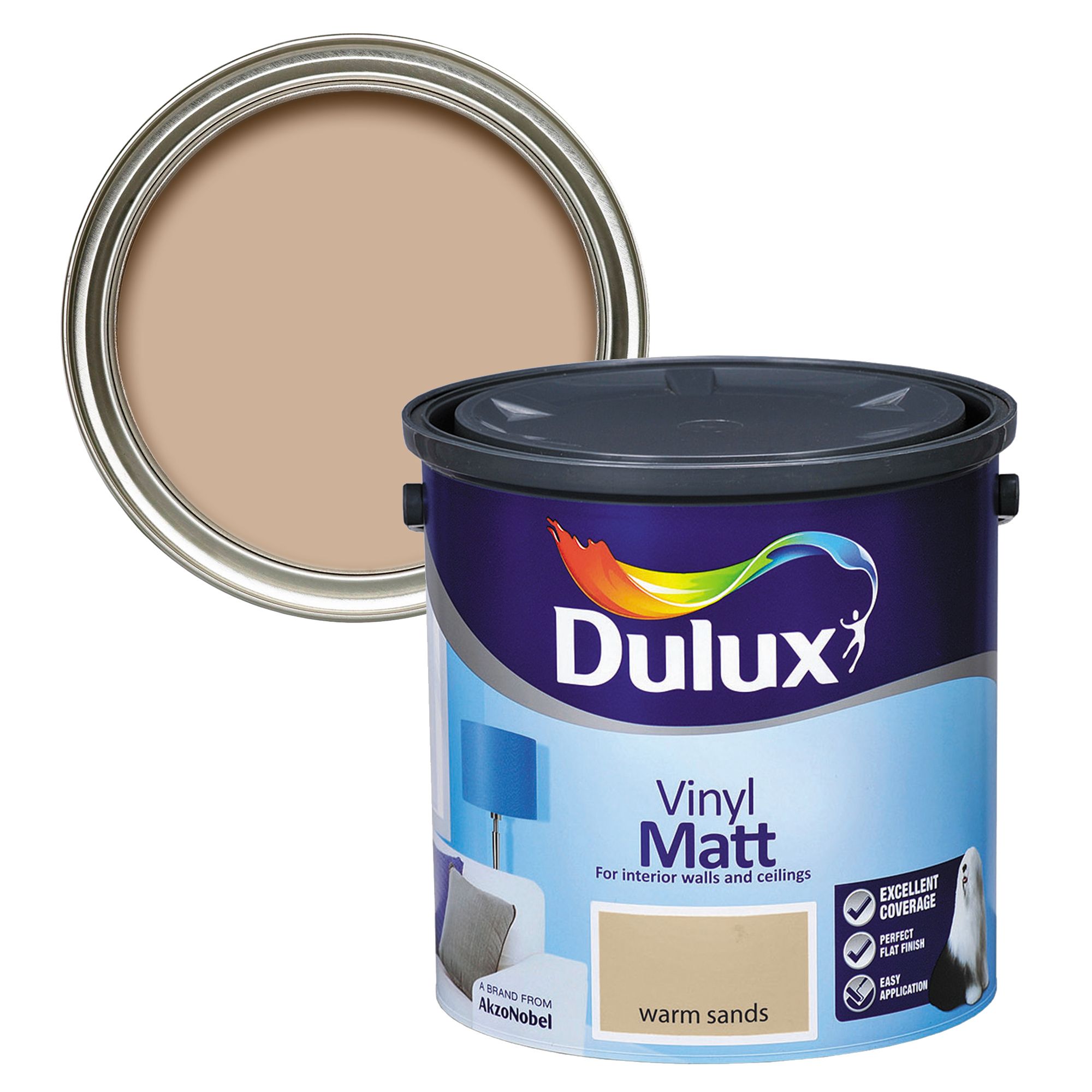 Dulux Warm sands Vinyl matt Emulsion paint, 2.5L