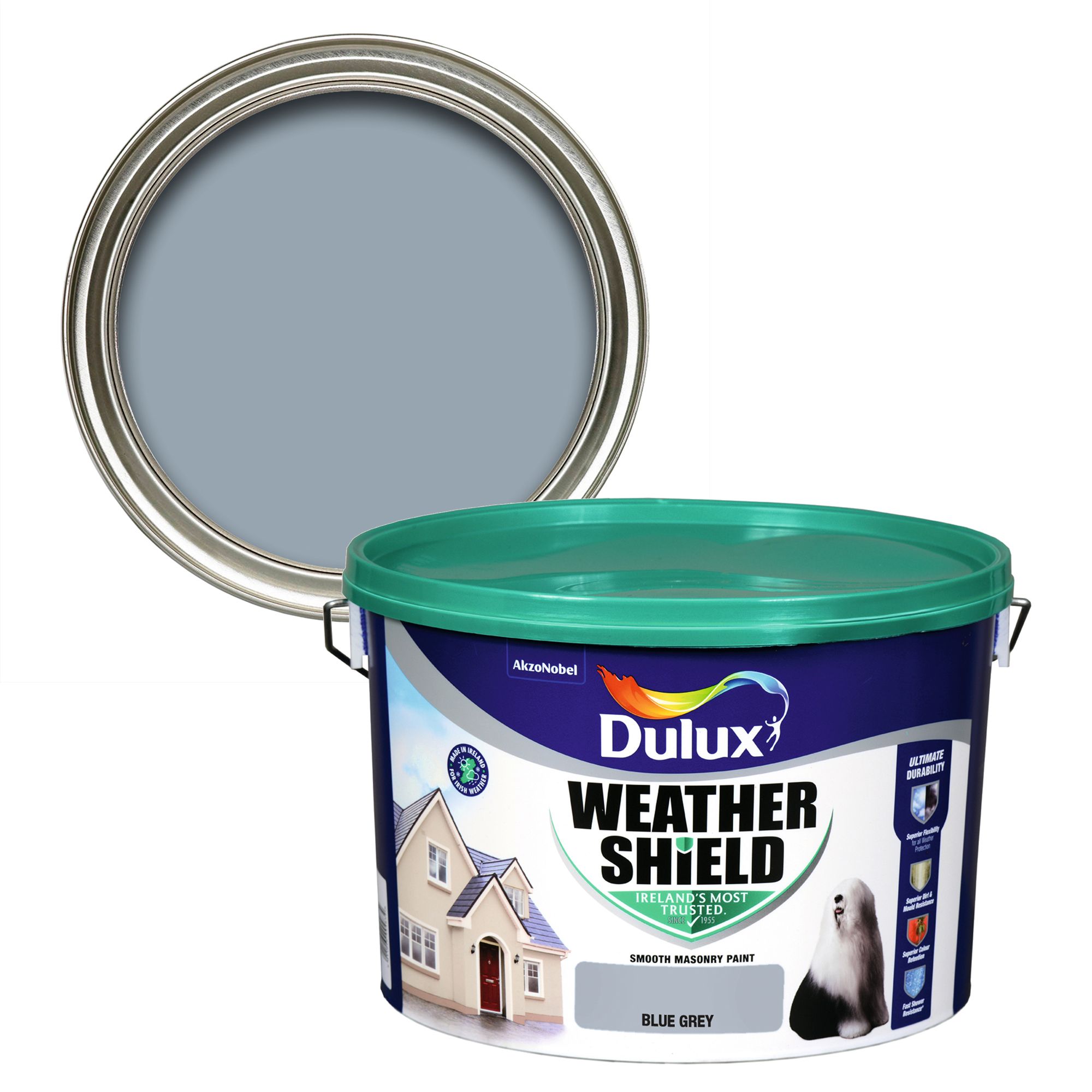 Blue masonry deals paint