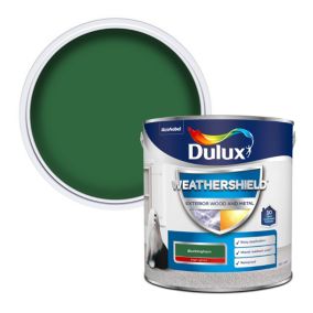 Dulux Weathershield Buckingham green Gloss Exterior Metal & wood paint, 2.5L