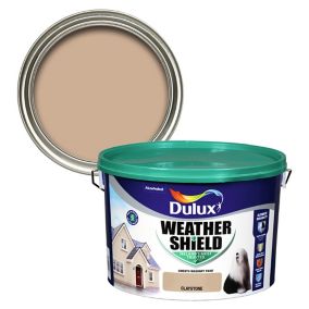 Dulux Weathershield Claystone Smooth Masonry paint, 10L Tub