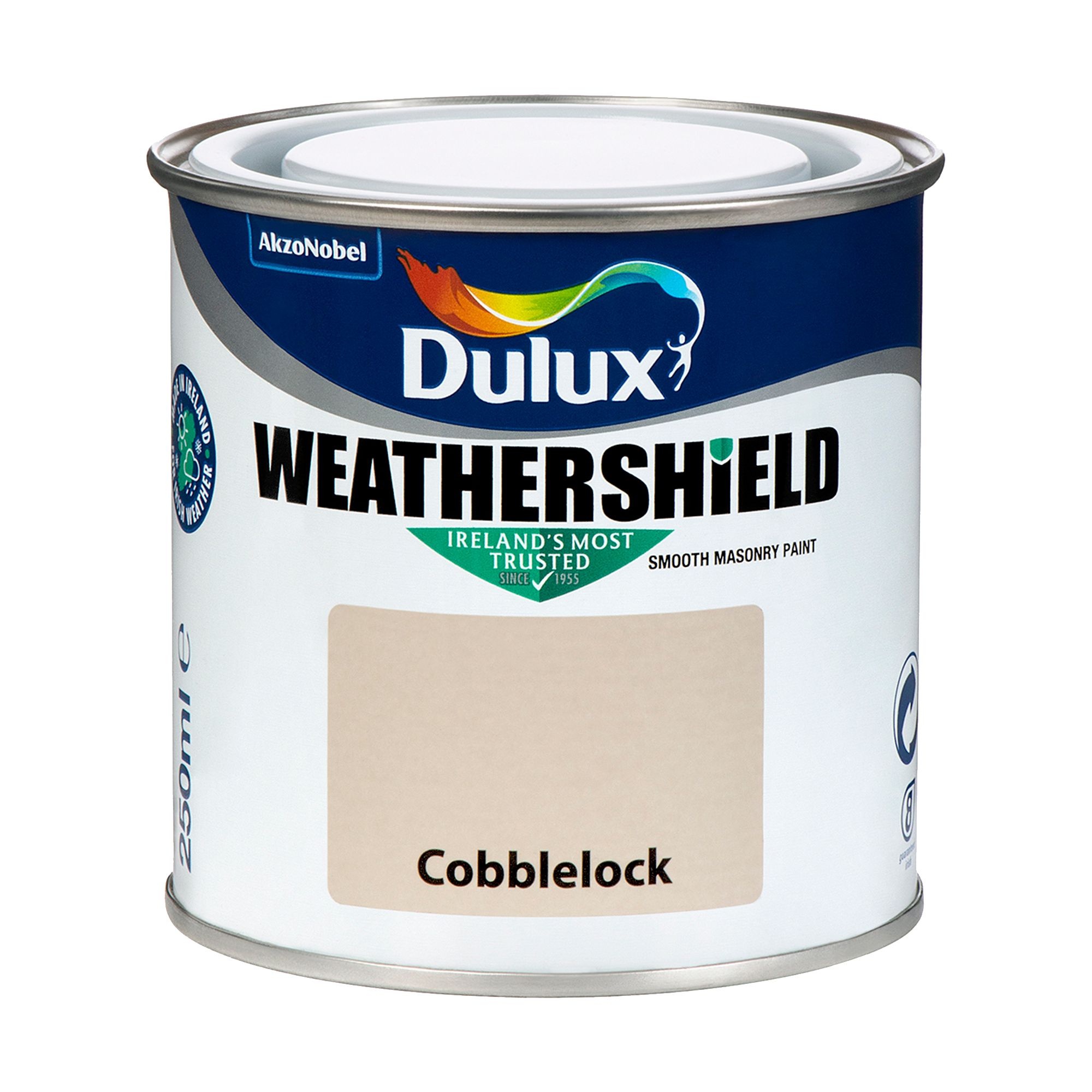 Dulux Weathershield Cobblelock Smooth Masonry paint, 250ml Tester pot
