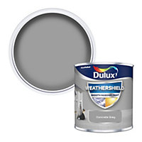 Dulux Weathershield Concrete grey Smooth Matt Masonry paint, 250ml Tester pot