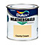 Dulux Weathershield Country cream Smooth Super matt Masonry paint, 250ml Tester pot