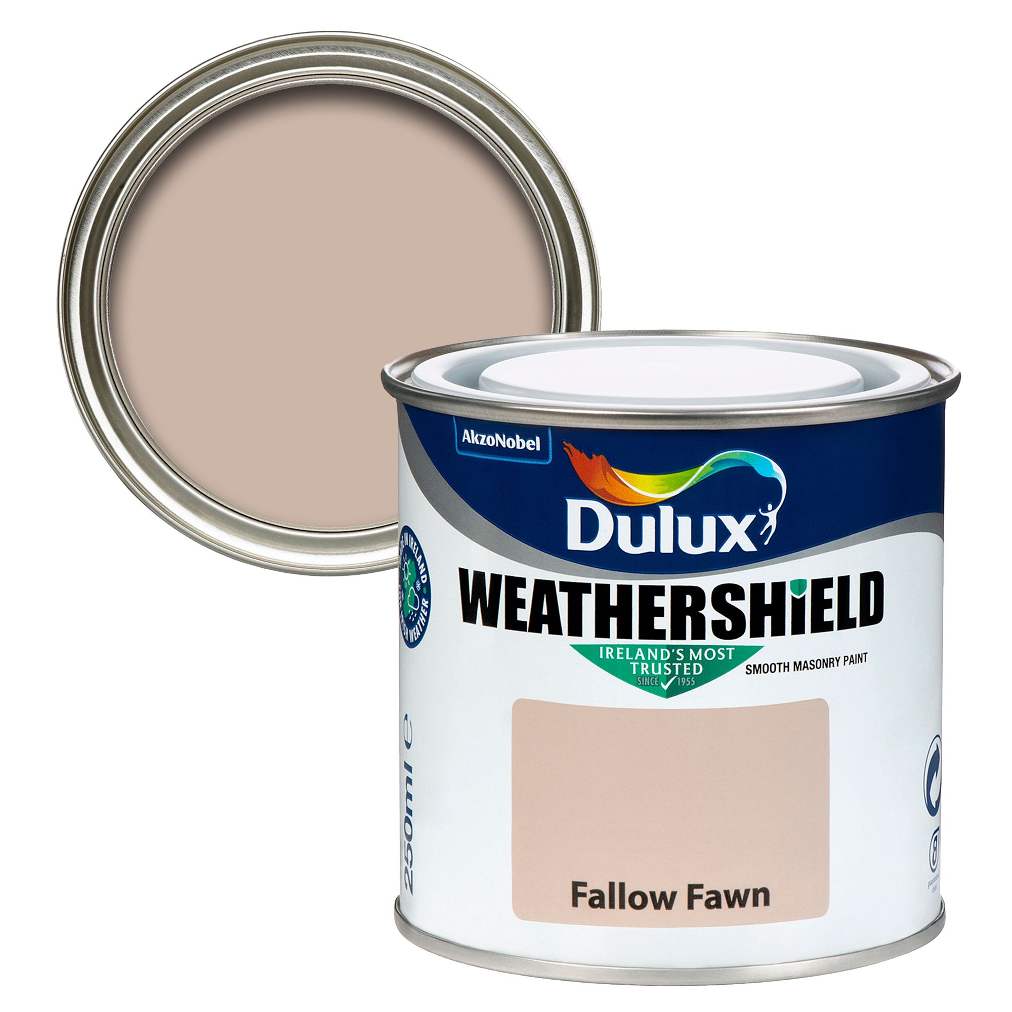 Dulux Weathershield Fallow Fawn Smooth Masonry paint, 250ml Tester pot