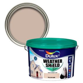 Dulux Weathershield Fallow fawn Smooth Super matt Masonry paint, 10L