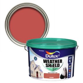 Dulux Weathershield Foxfire Smooth Super matt Masonry paint, 10L