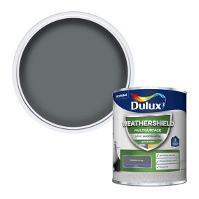 Dulux Weathershield Gallant Grey Satinwood Multi-surface paint, 750ml