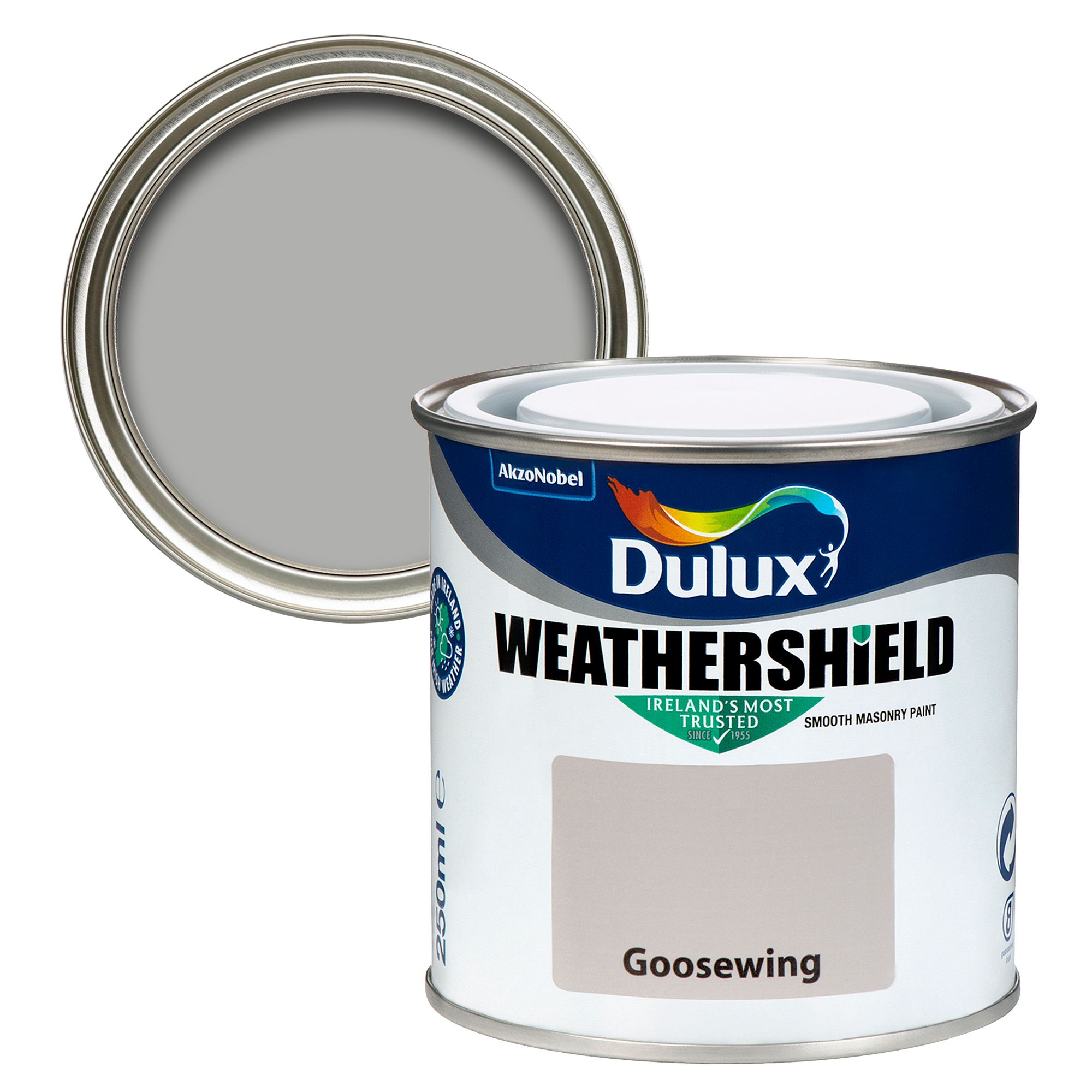 Dulux Weathershield Goosewing Smooth Masonry paint, 250ml Tester pot