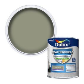 Dulux Weathershield Green glade Satinwood Exterior Metal & wood paint, 750ml