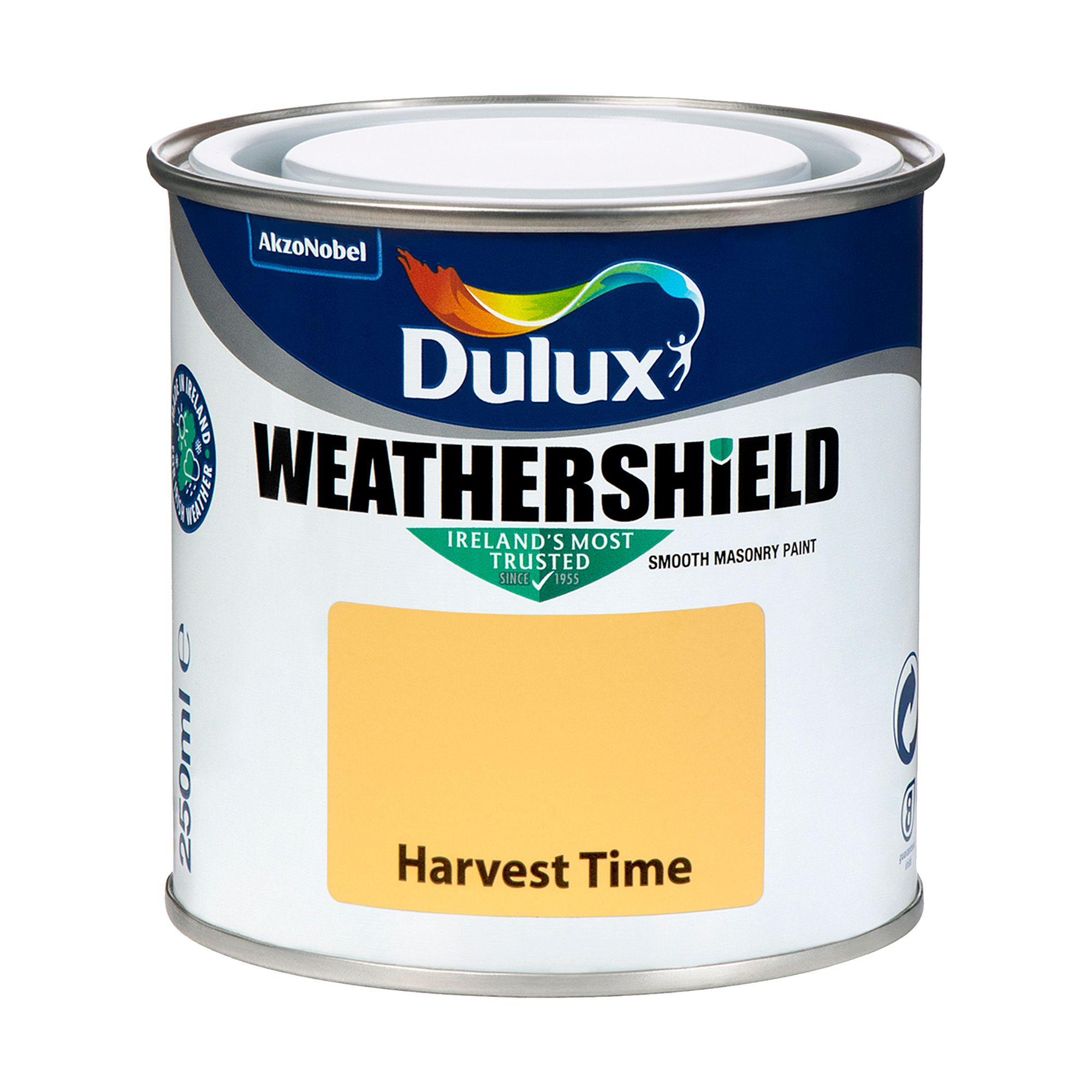 Dulux Weathershield Harvest time Smooth Super matt Masonry paint, 250ml Tester pot