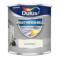 Dulux Weathershield Jasmine white Masonry paint, 0.25L Tester pot