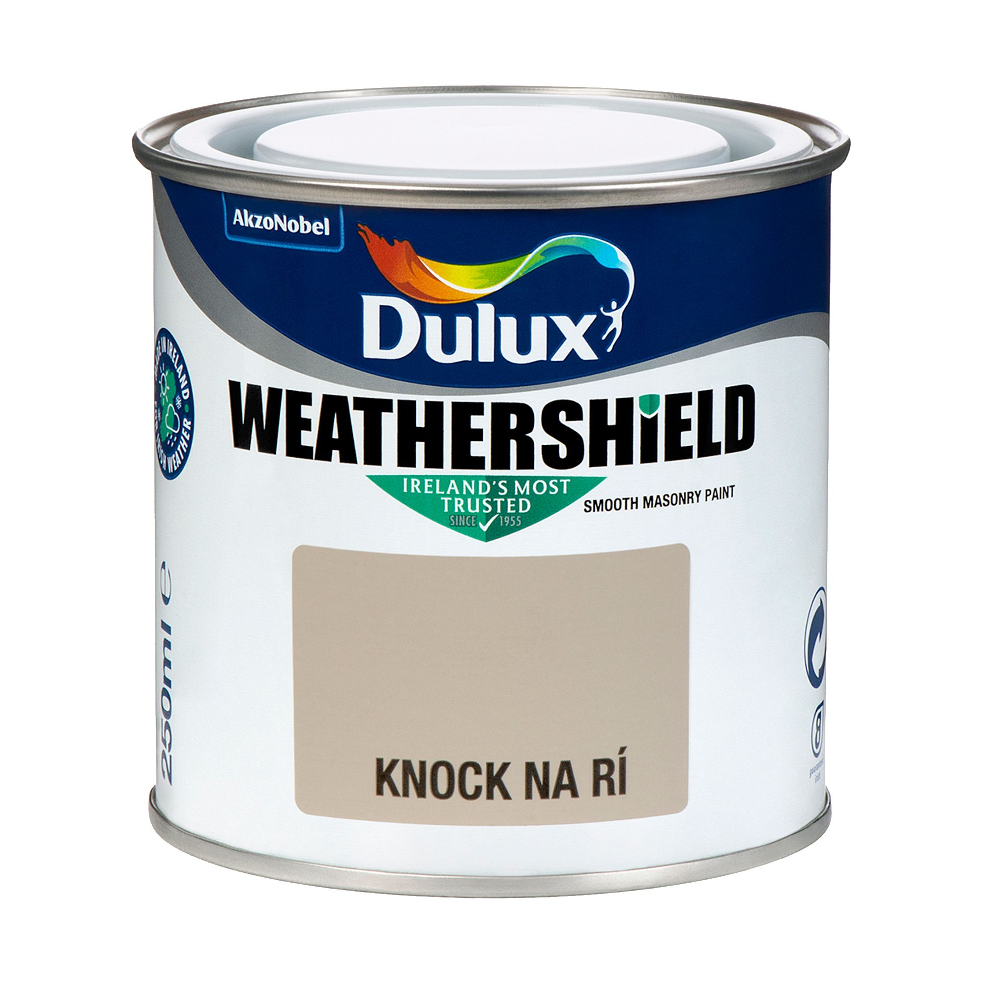 Dulux Weathershield Knock Na Ri Smooth Super matt Masonry paint, 250ml Tester pot