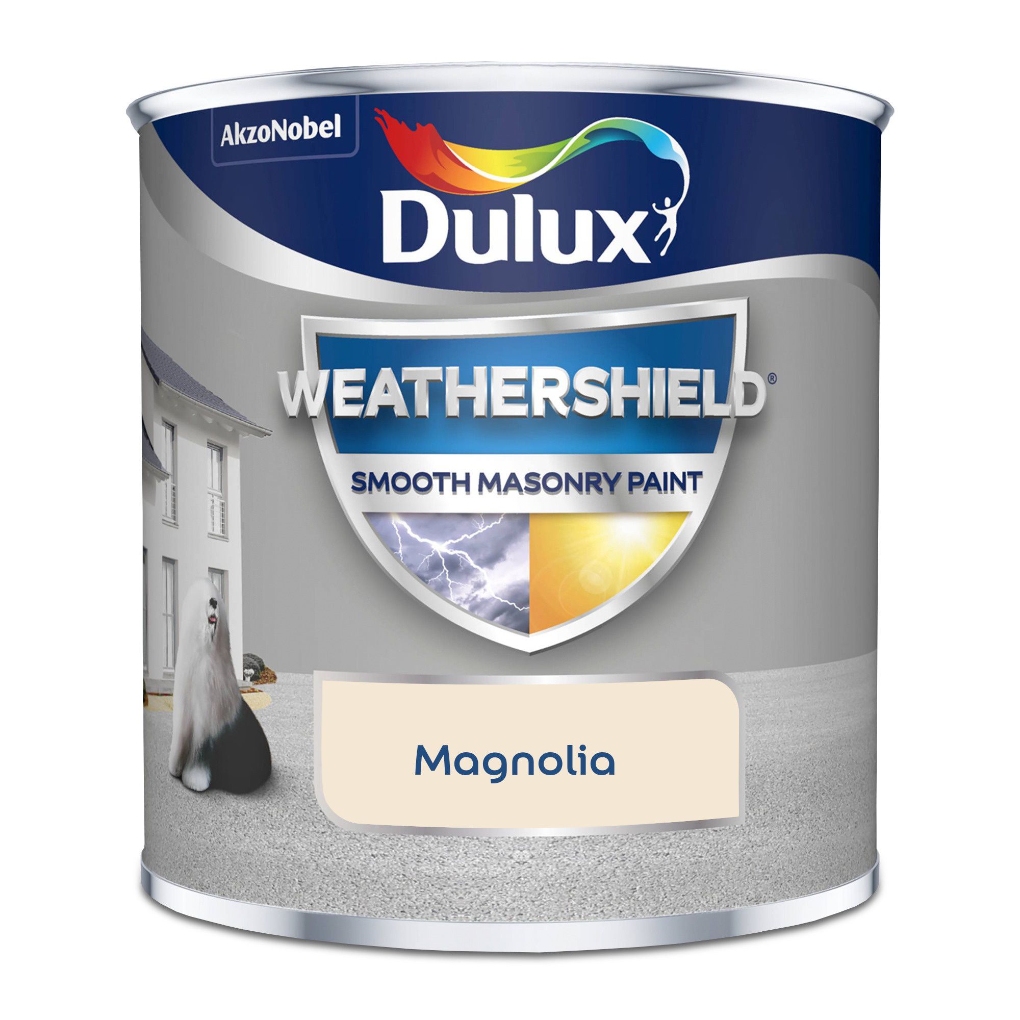 Dulux Weathershield Magnolia Masonry paint, 250ml Tester pot